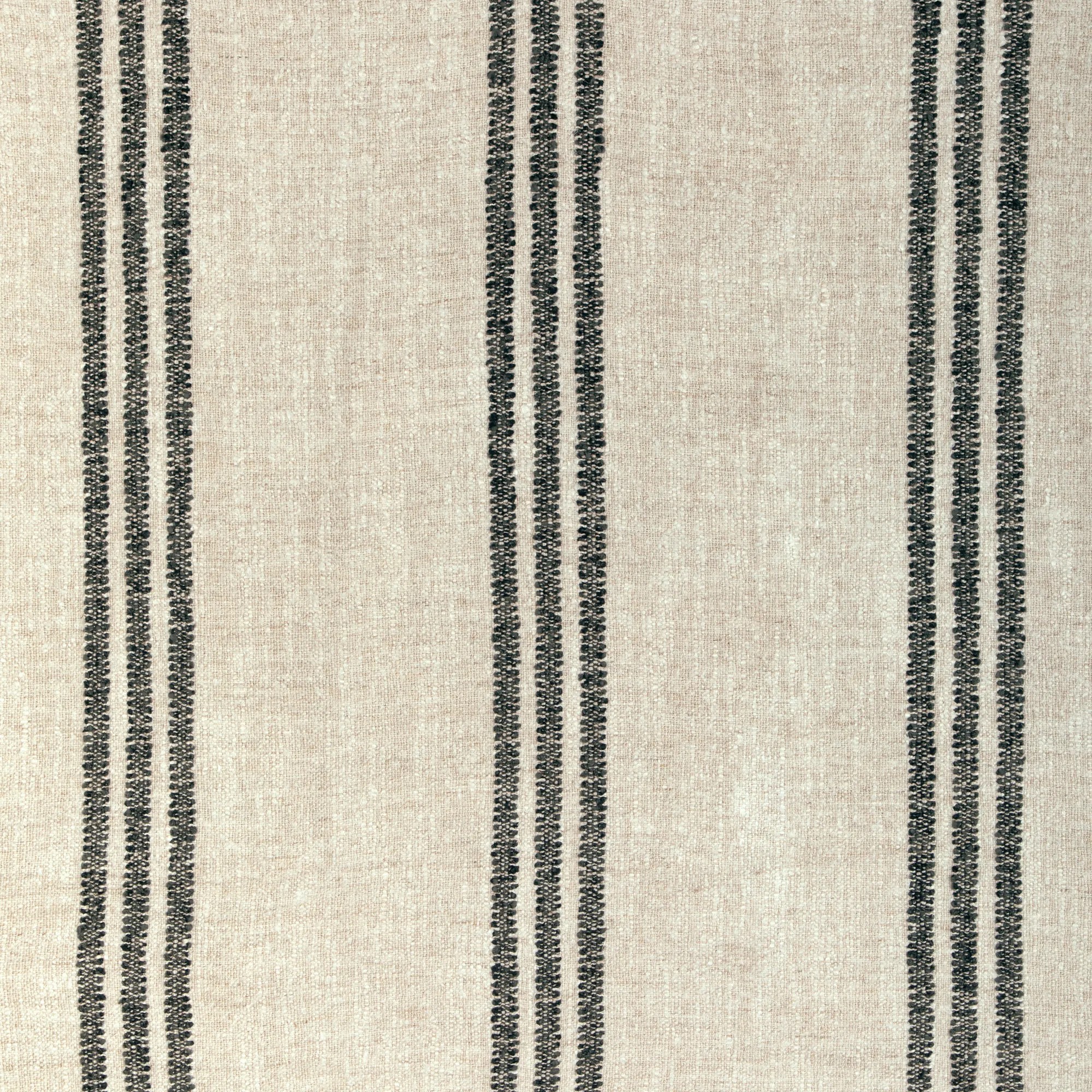 a white and black striped rug with black stripes