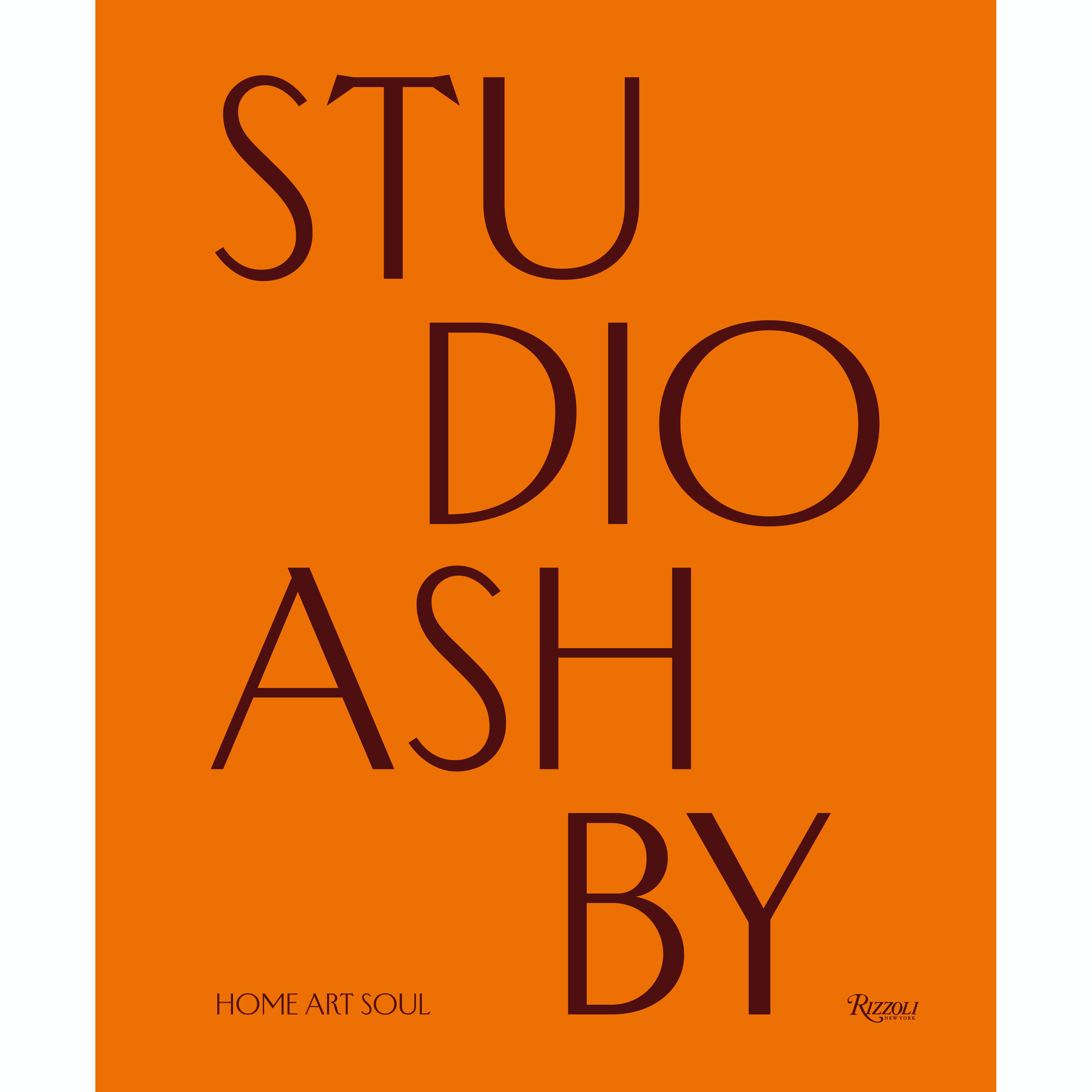 an orange poster with the words, stu dio ash by