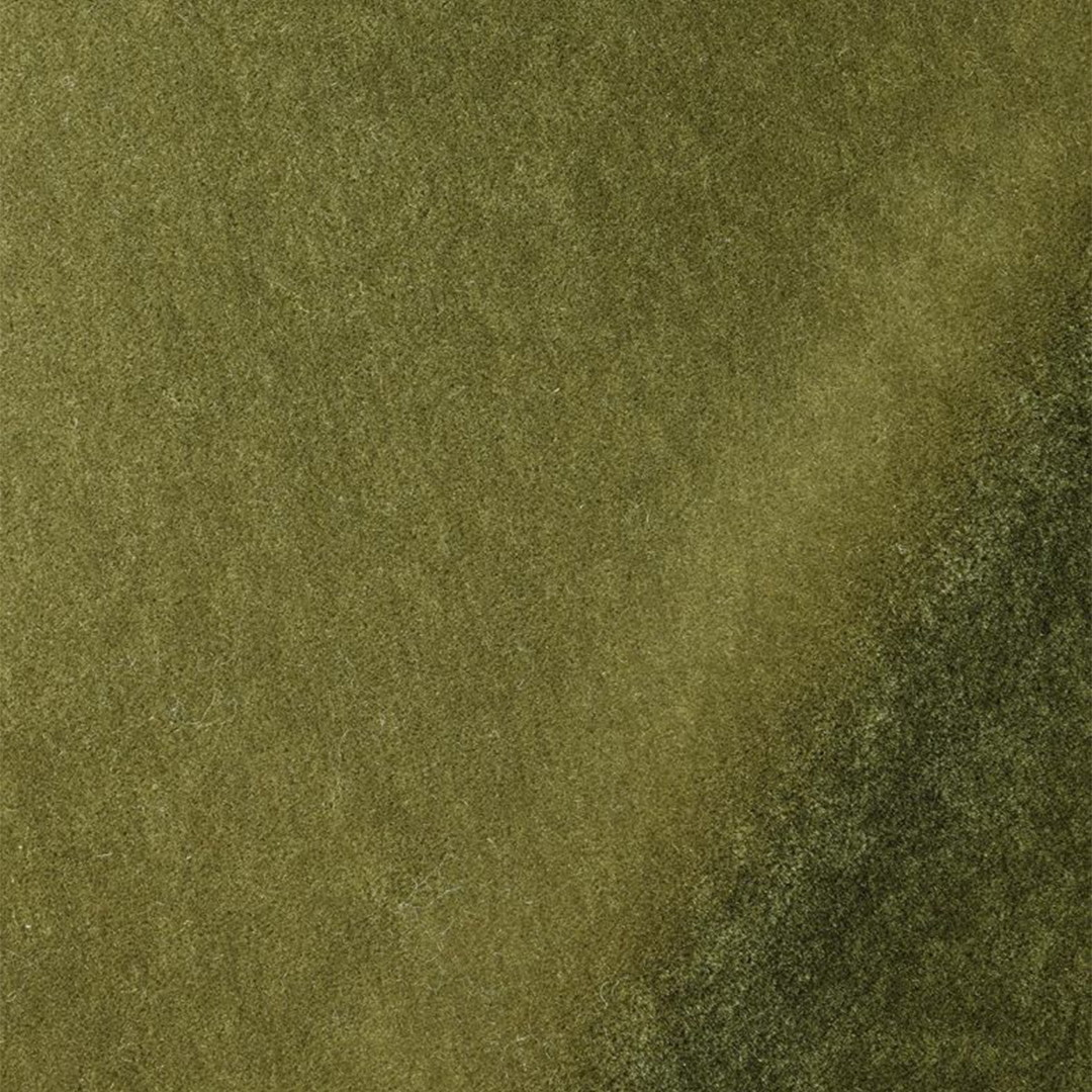 a close up of a green velvet material