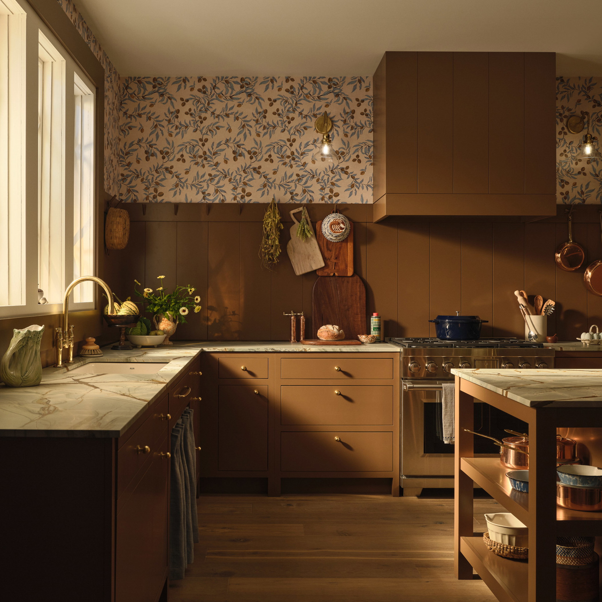 a kitchen filled with lots of counter top space