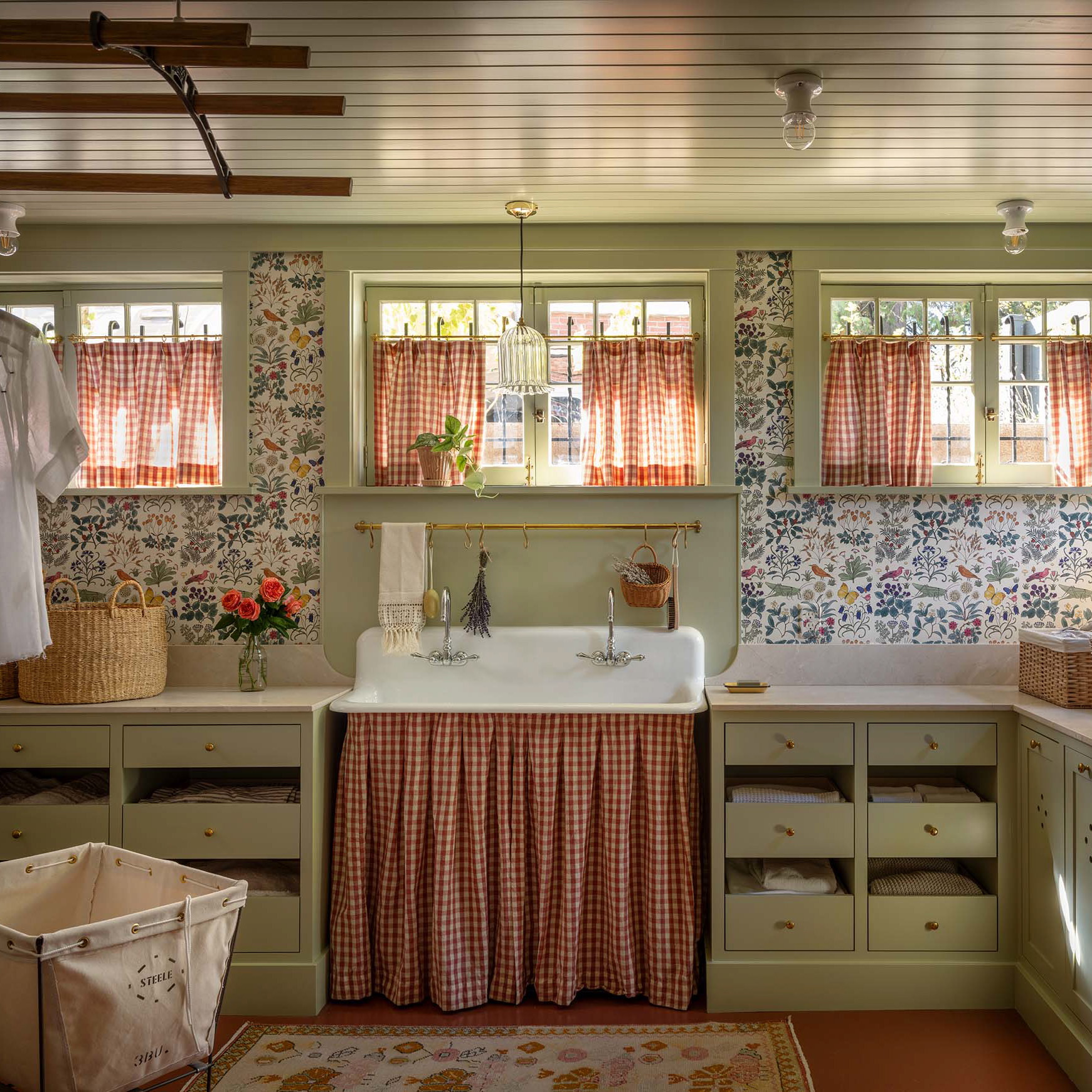 a kitchen with a sink and a window