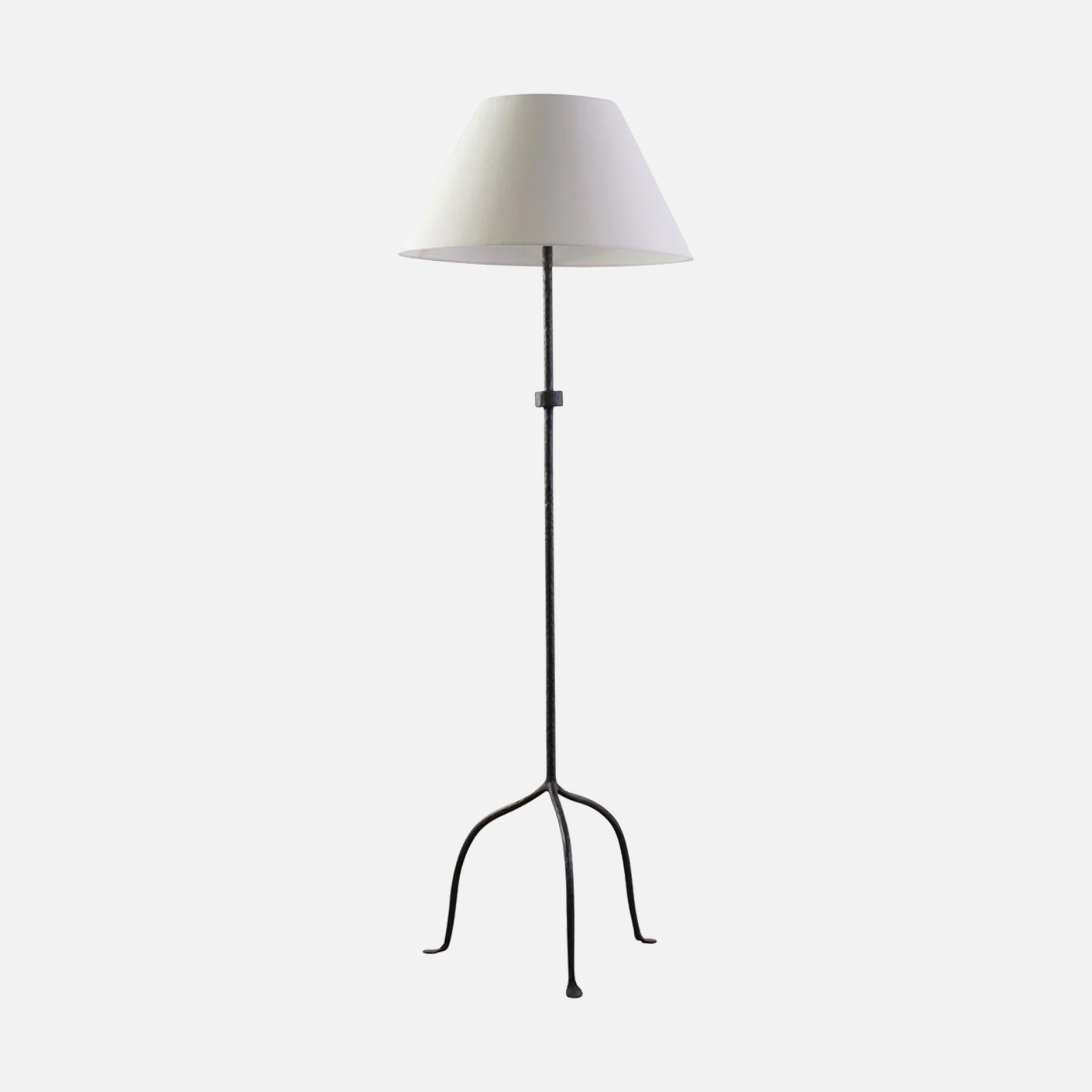 The image of an 1940s Style Hammered Iron Standard Lamp product
