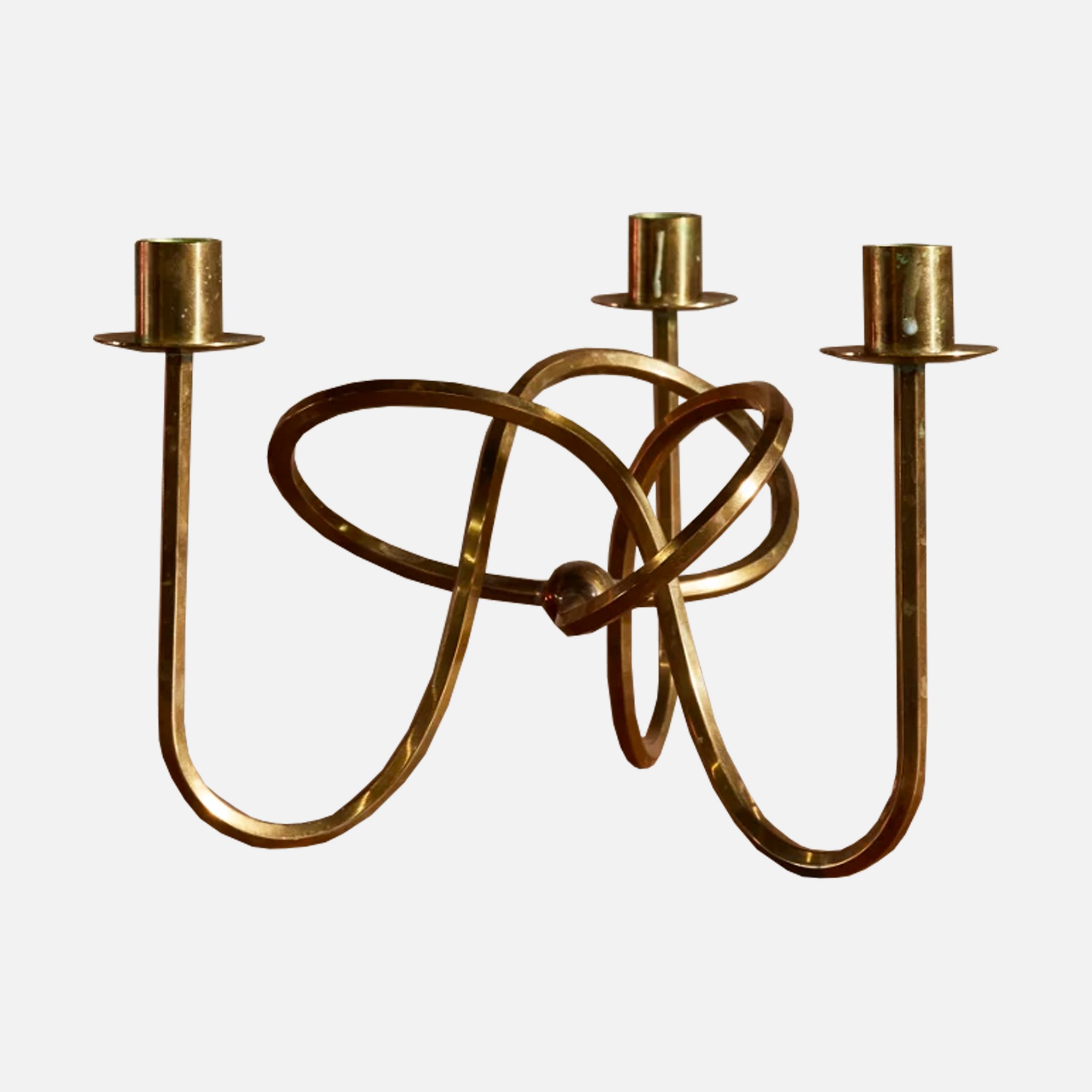 The image of an Josef Frank Friendship Knot Brass Candlestick product