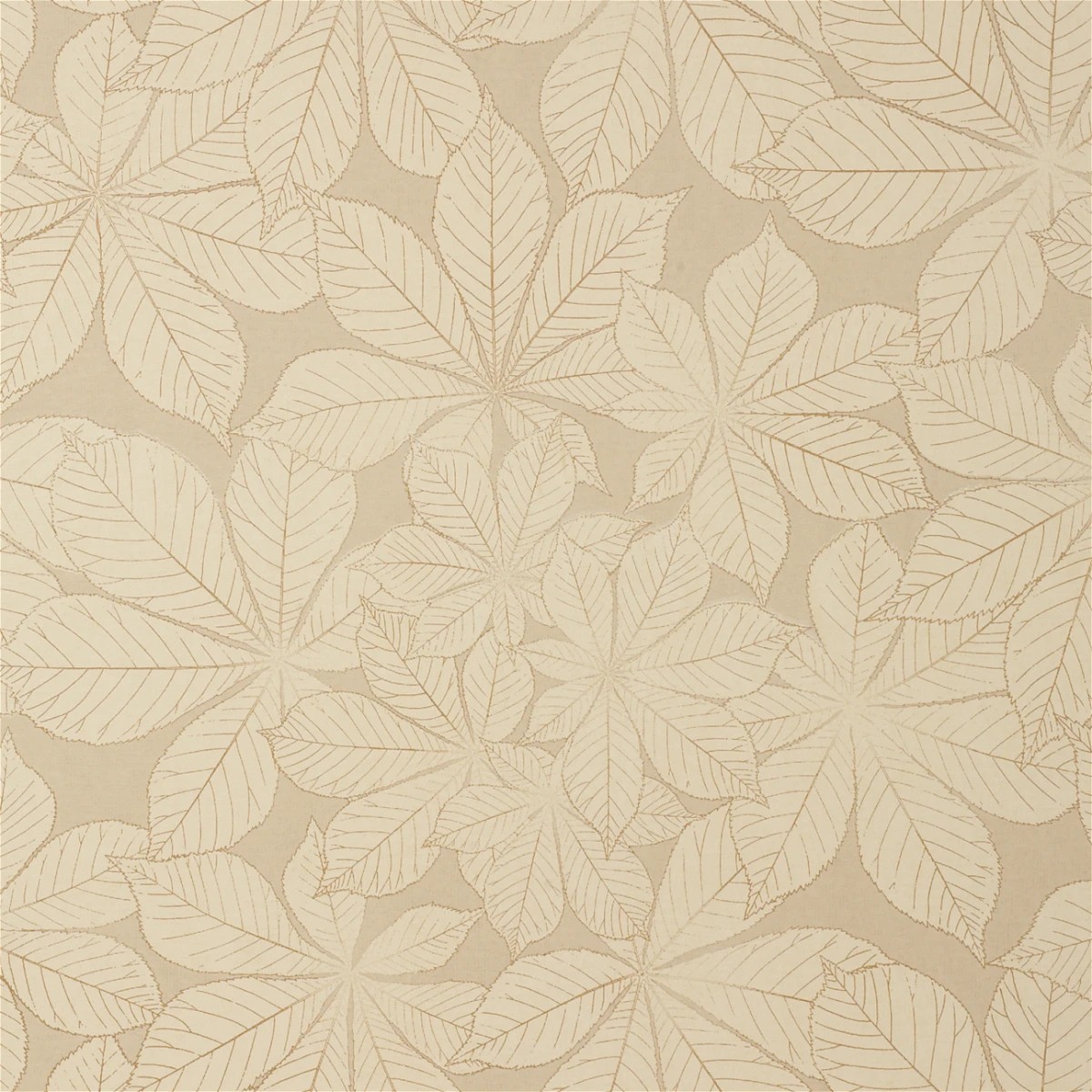 a beige and white rug with leaves on it