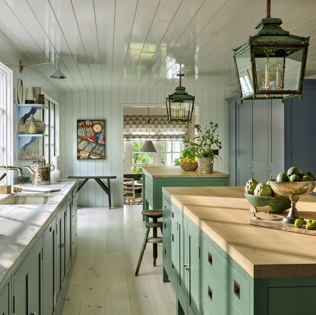 a kitchen filled with lots of counter top space