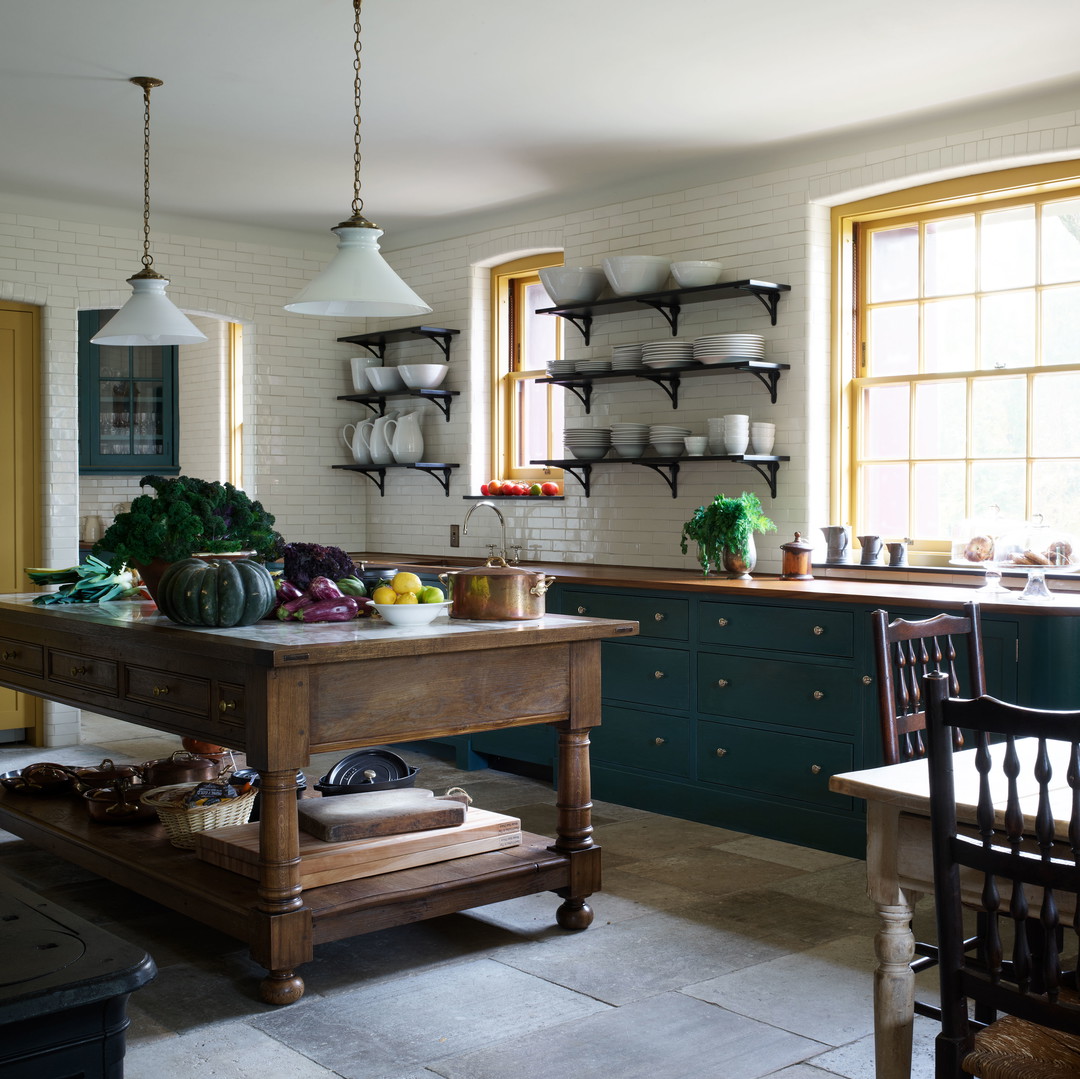 a kitchen filled with lots of counter top space