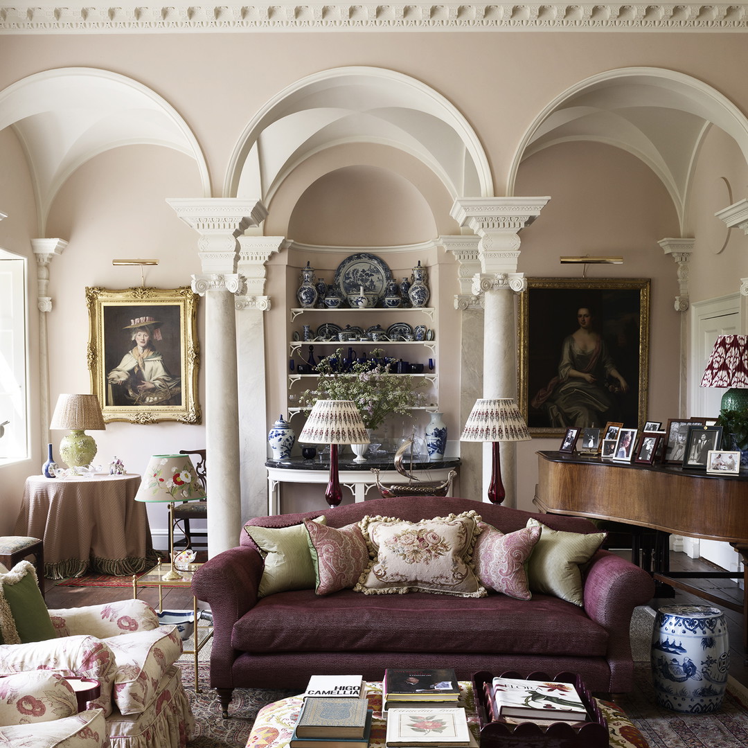 a living room filled with lots of furniture