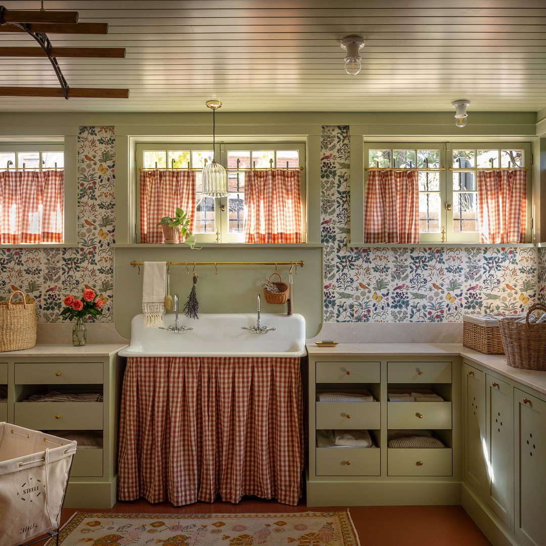 a kitchen with a sink and a window