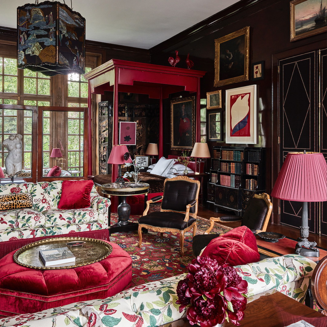 a living room filled with lots of furniture