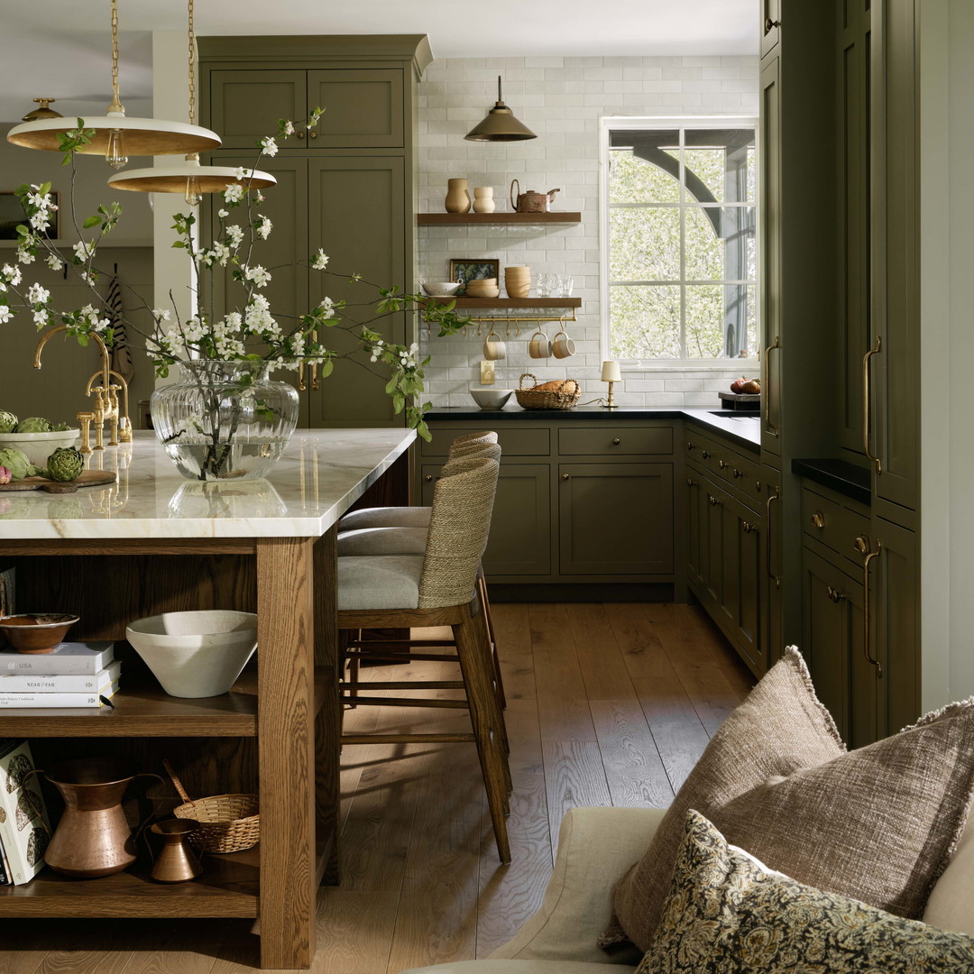 a kitchen filled with lots of counter top space