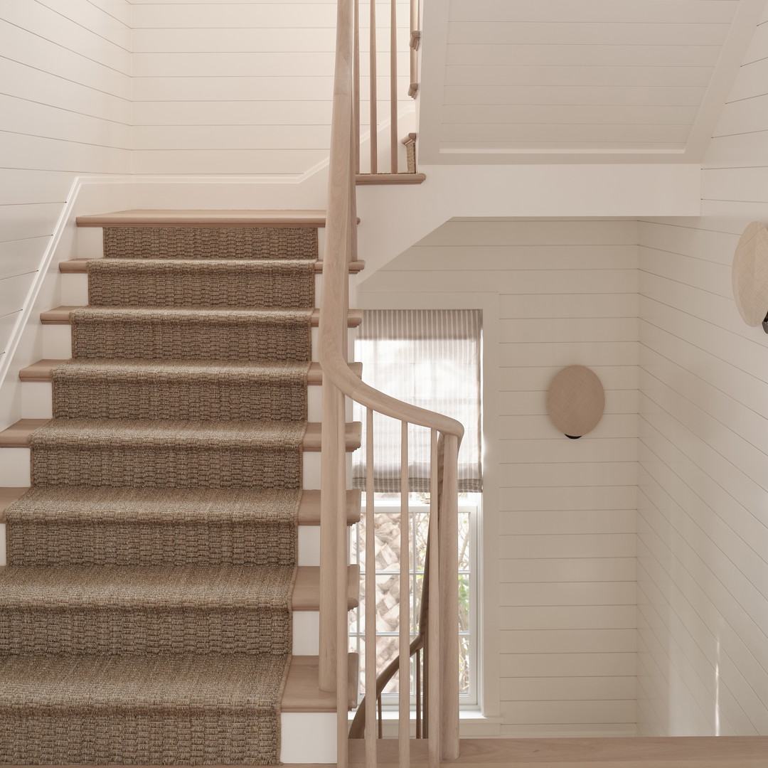 a staircase leading to the second floor of a house