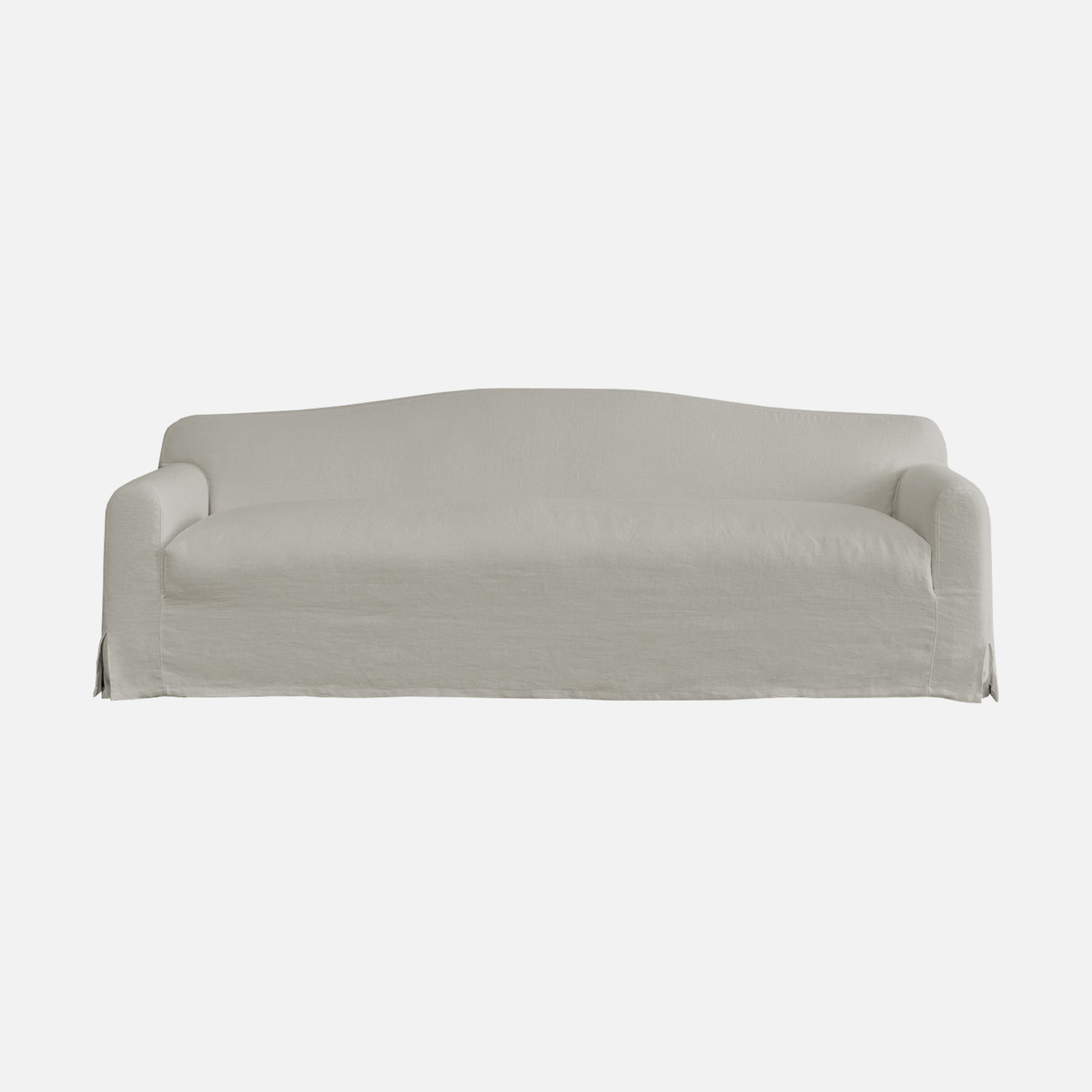 Sure Fit Cotton Duck T-Cushion Sofa Slipcover ,Natural