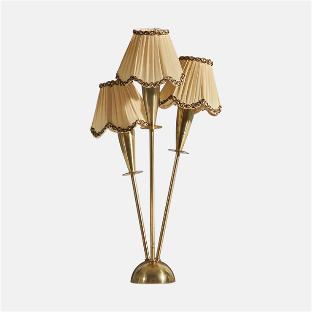 Swedish Brass Table Lamp