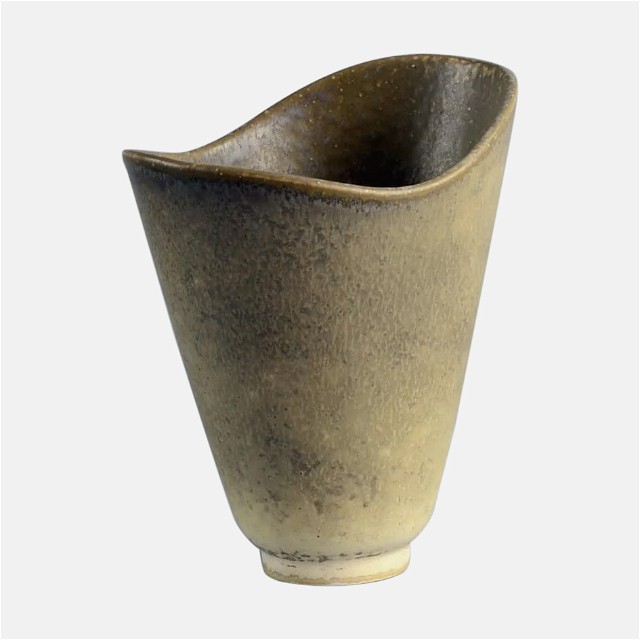 Carl-Harry Stålhane Beige Stoneware Vase