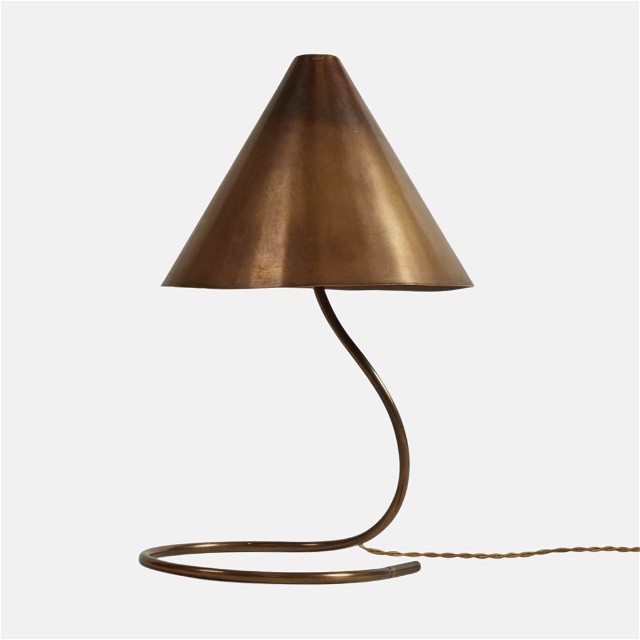 a lamp that is on a white background