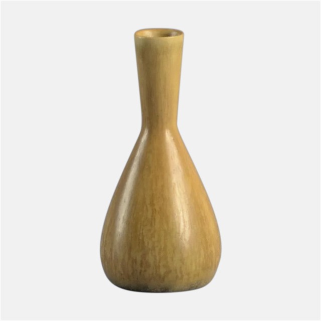 Carl Harry Stålhane Ochre Stoneware Vase