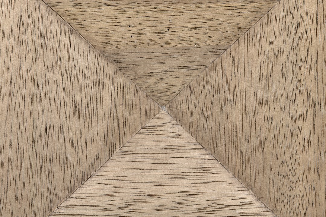 a wooden wall with a very long line of wood