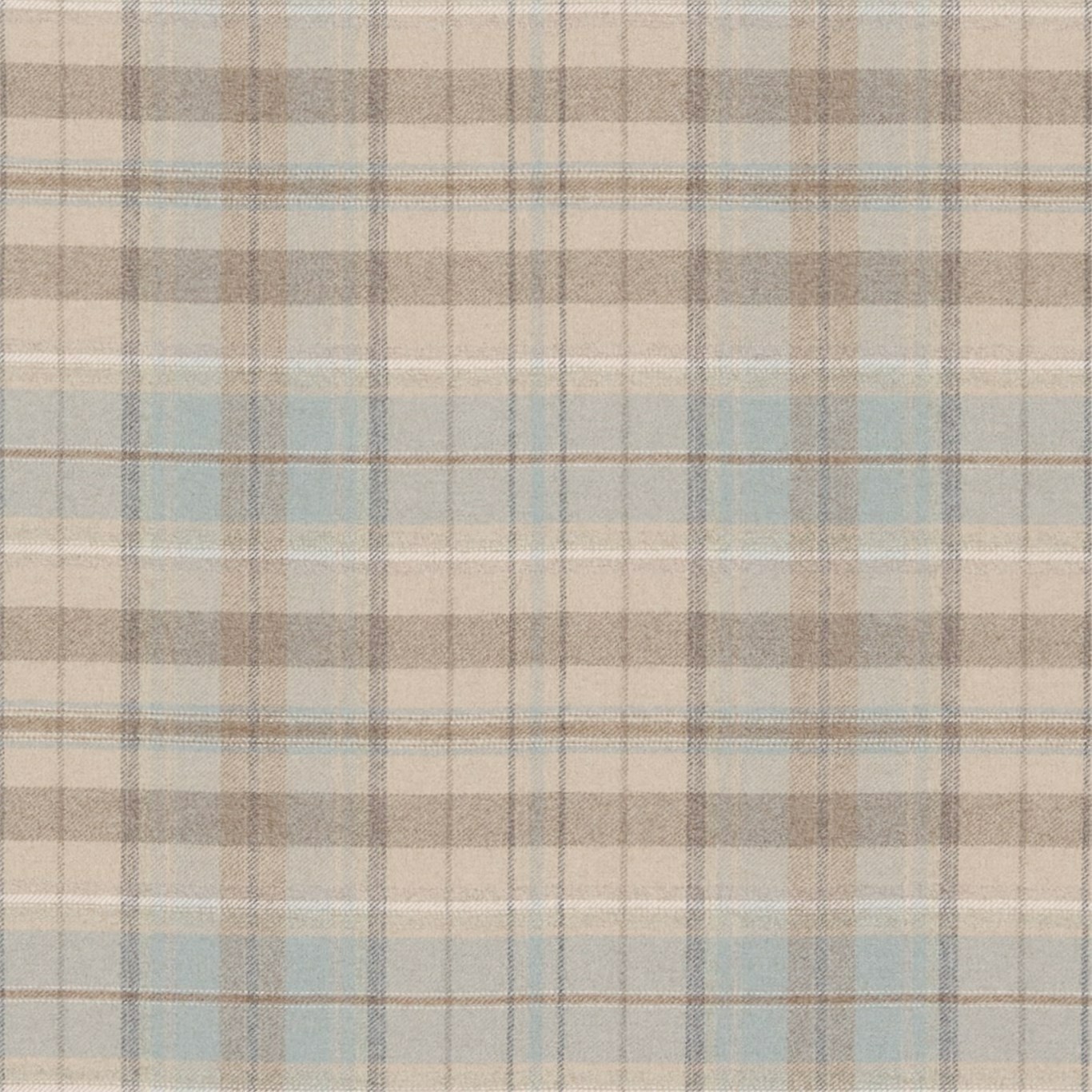 a beige and blue plaid fabric