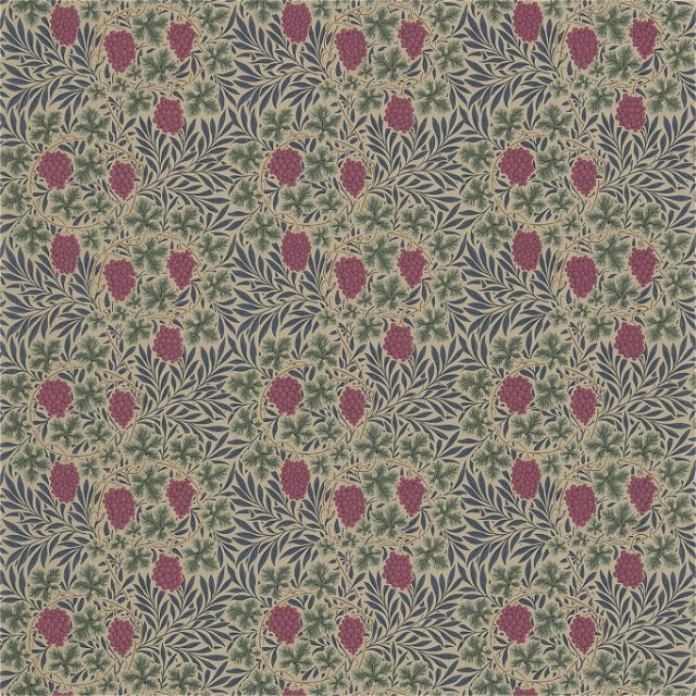 a wallpaper with a pattern of flowers and leaves