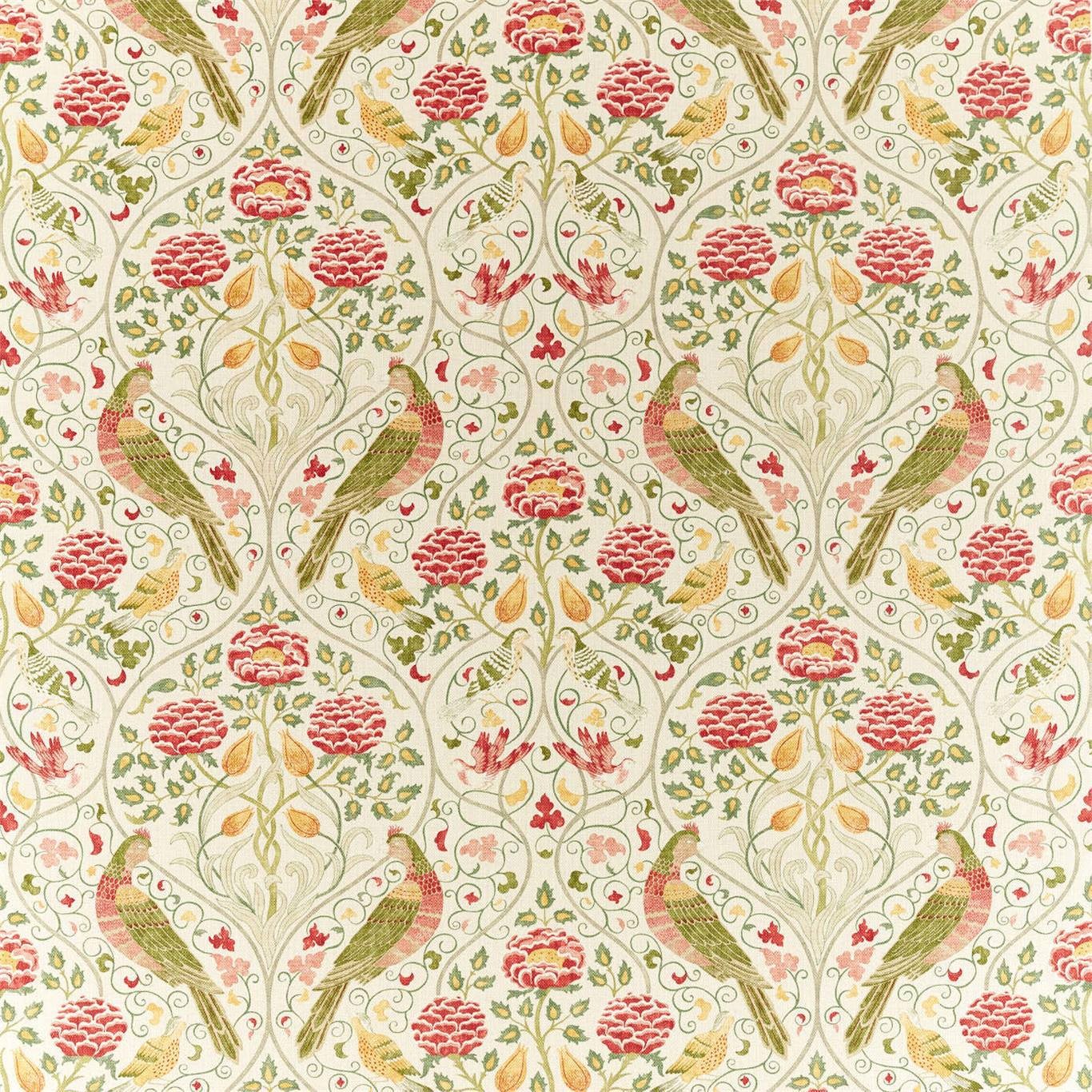 a wallpaper with birds and flowers on it