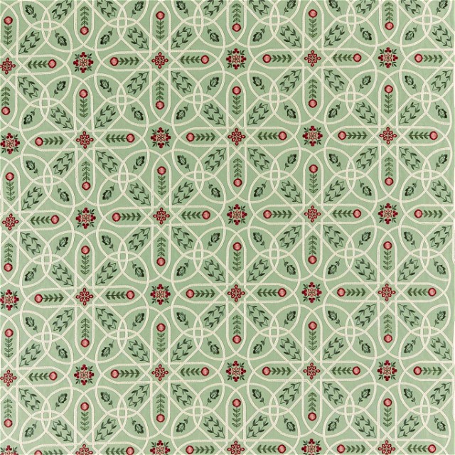 a green and red pattern on a white background