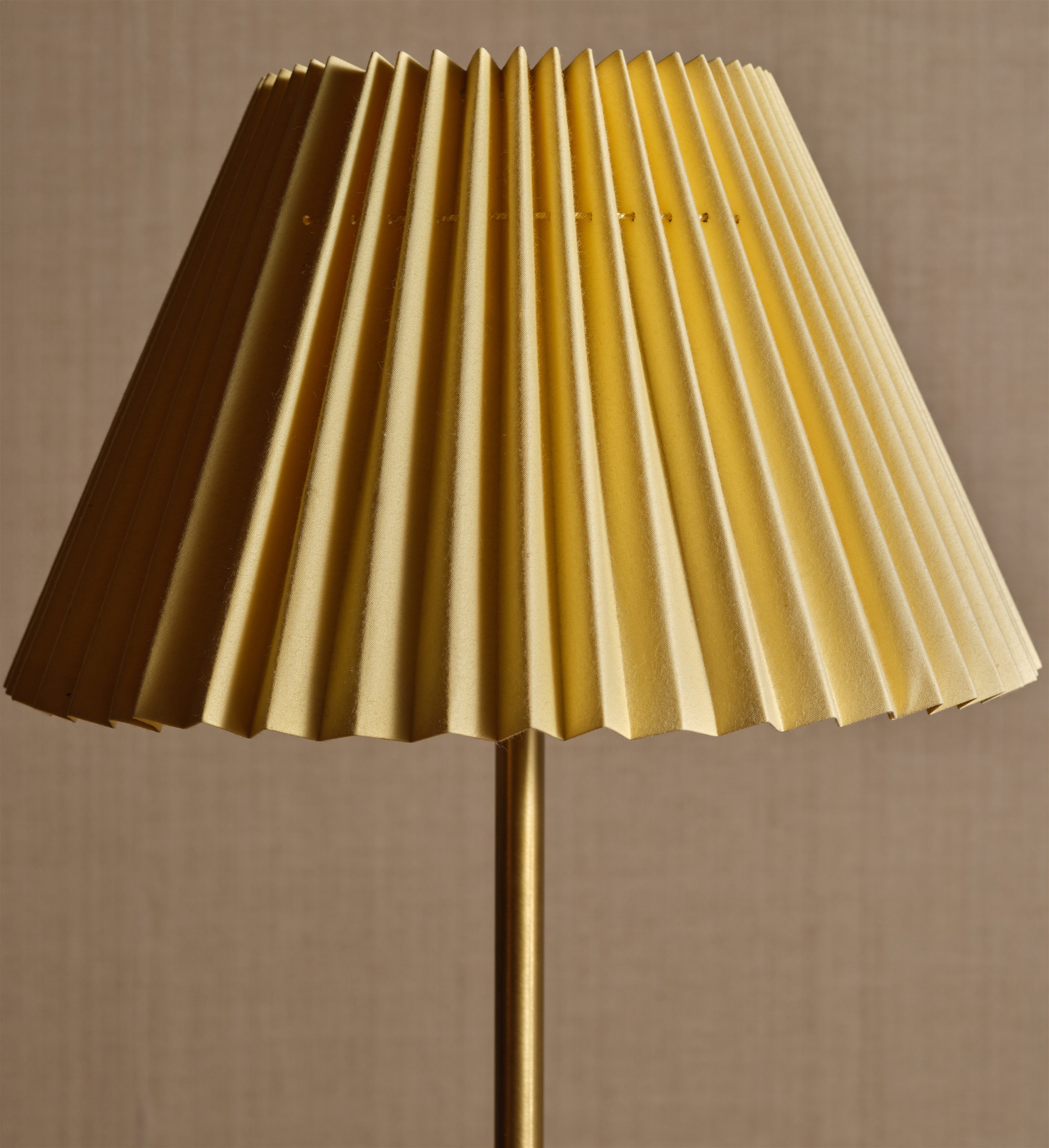 a lamp that is on top of a table