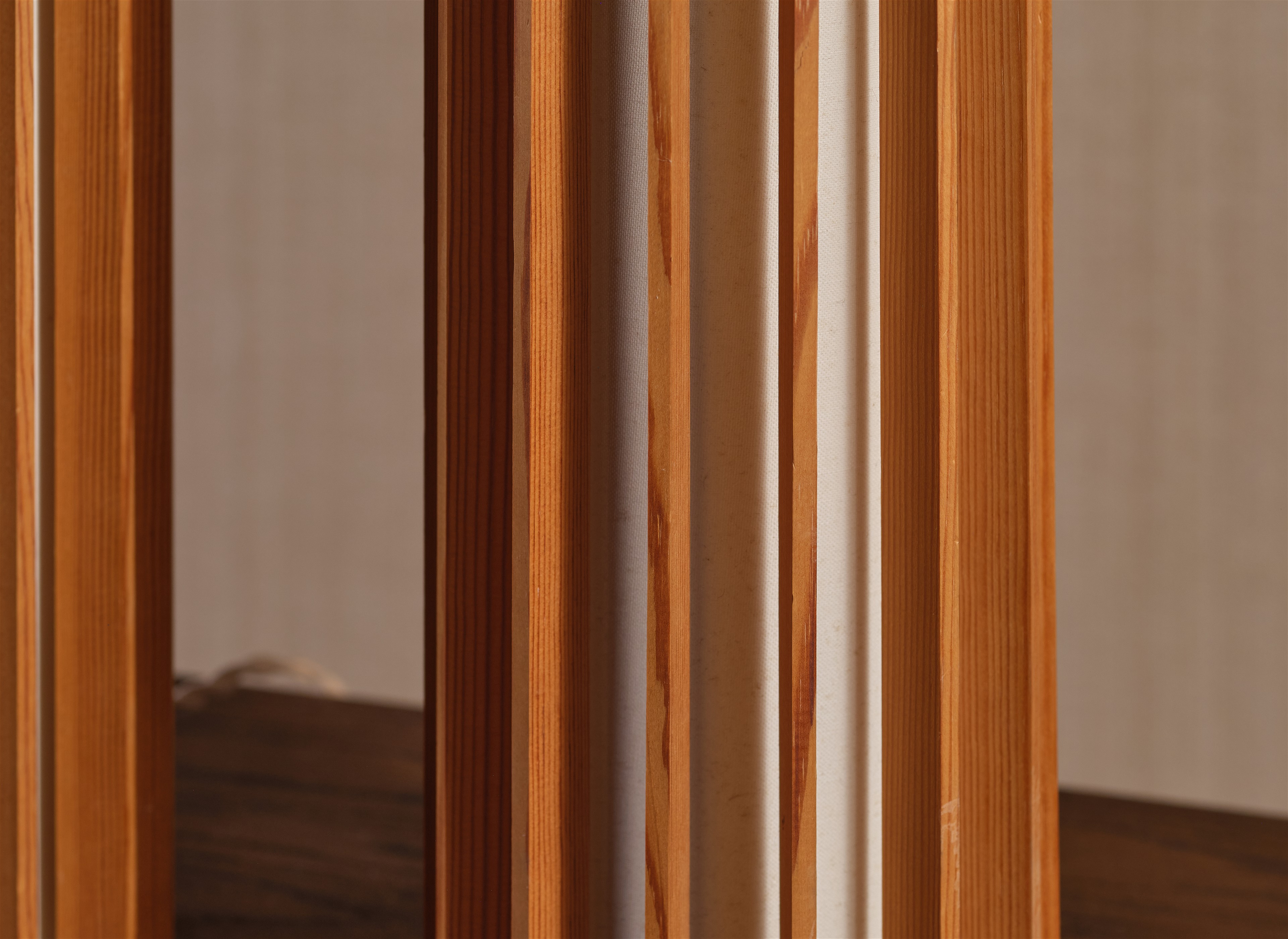 a close up of a wooden door frame