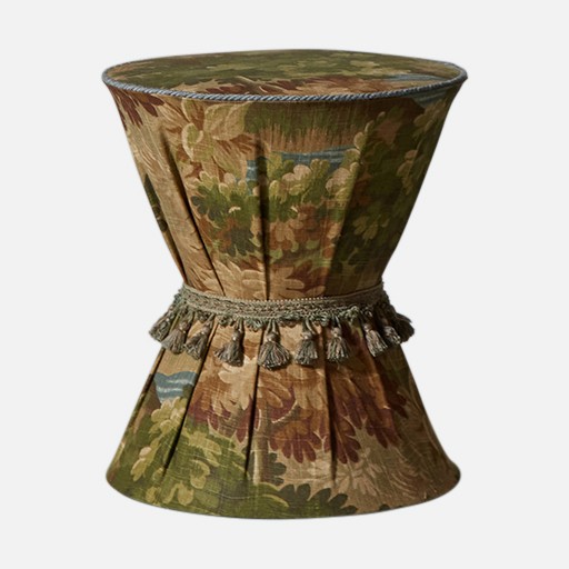a lamp shade with a flower pattern on it