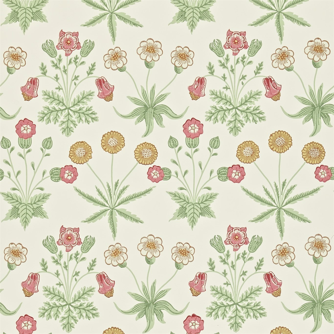 a wallpaper with flowers and leaves on it