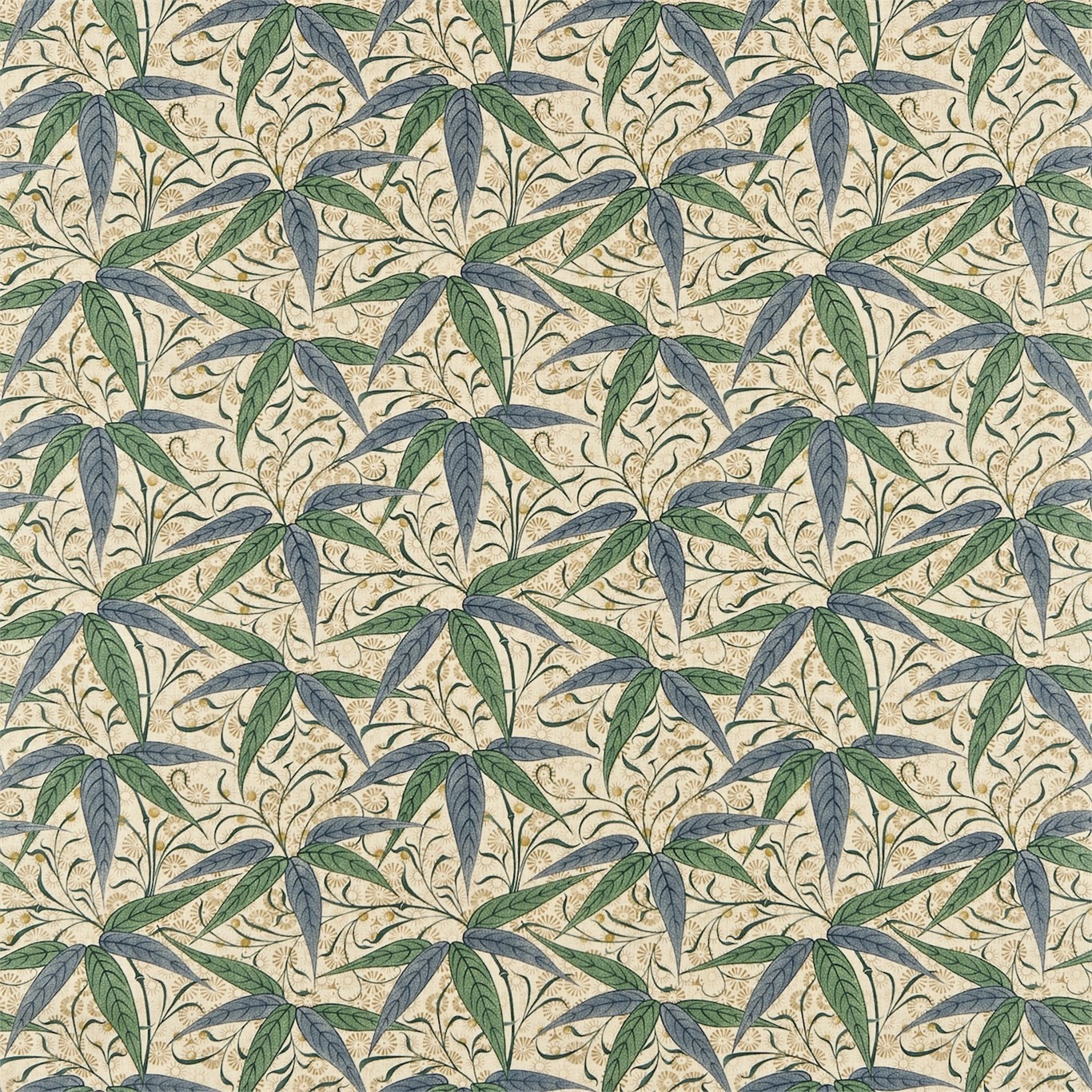 a painting of a pattern with leaves on it