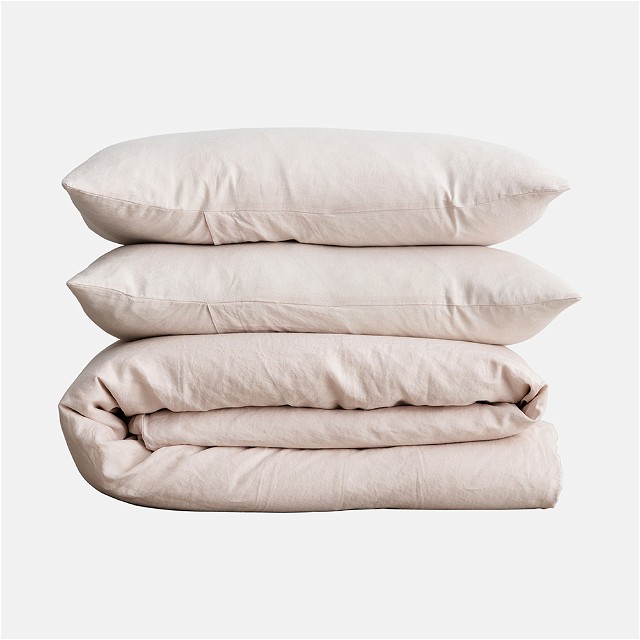 three pillows stacked on top of each other